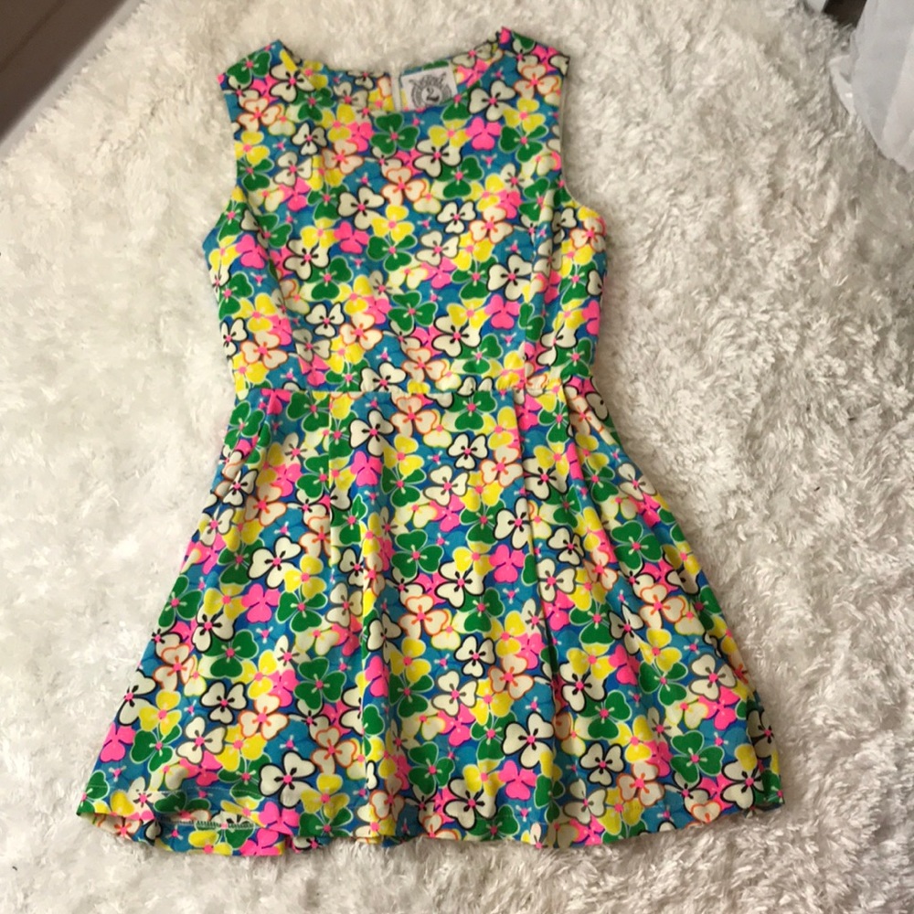 Bright colorful floral dress